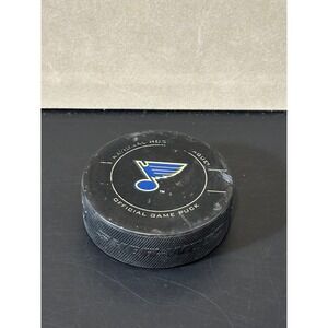 NHL St Louis Blues Official Game Puck Gary Bettman Commissioner Made in Canada